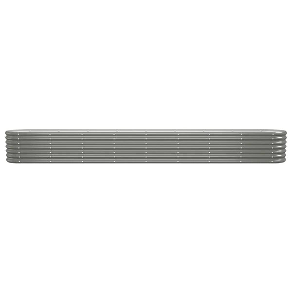 Verzinktes Stahl Hochbeet, 332cm, Grau