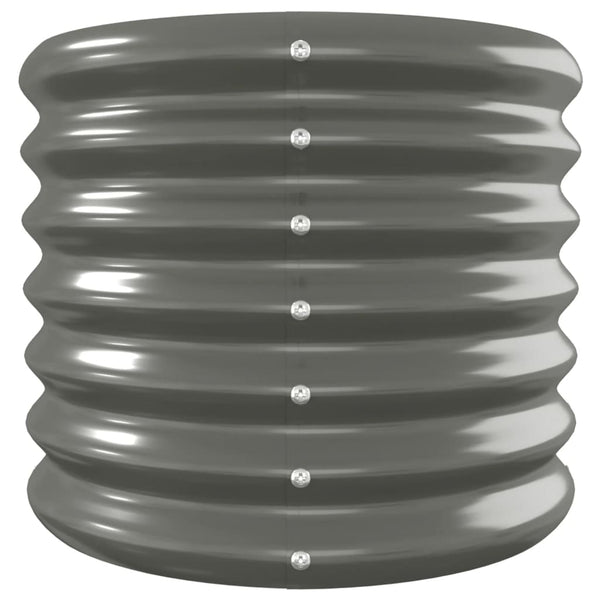 Verzinktes Stahl Hochbeet, 332cm, Grau