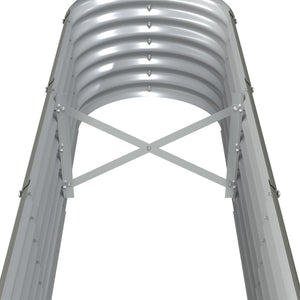 Verzinktes Stahl Hochbeet, 332cm, Grau