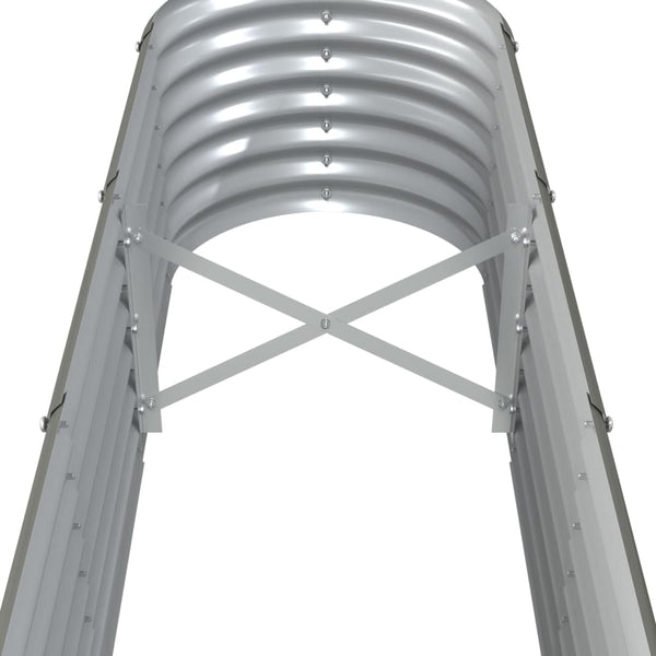 Verzinktes Stahl Hochbeet, 332cm, Grau
