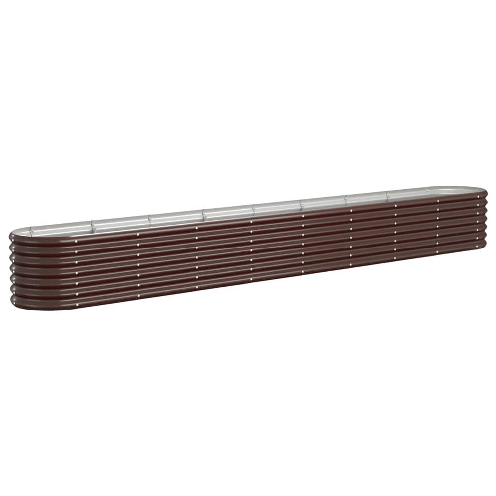Verzinktes Stahl Hochbeet, 332 cm, Braun