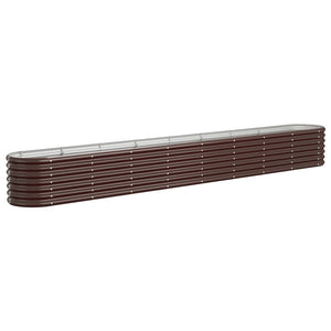 Verzinktes Stahl Hochbeet, 332 cm, Braun