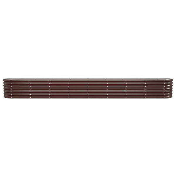 Verzinktes Stahl Hochbeet, 332 cm, Braun