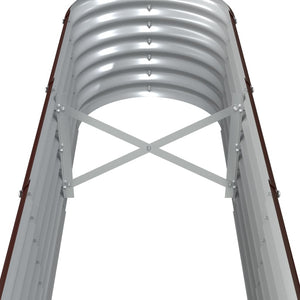 Verzinktes Stahl Hochbeet, 332 cm, Braun