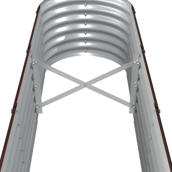 Verzinktes Stahl Hochbeet, 332 cm, Braun