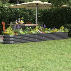 Verzinktes Stahl Hochbeet Anthrazit 332cm
