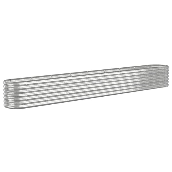 Verzinktes Stahl Hochbeet, 332cm, Silber