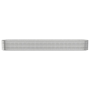 Verzinktes Stahl Hochbeet, 332cm, Silber