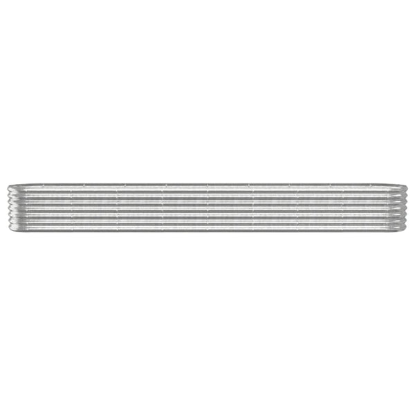 Verzinktes Stahl Hochbeet, 332cm, Silber