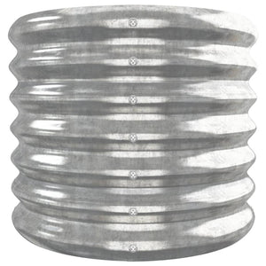 Verzinktes Stahl Hochbeet, 332cm, Silber
