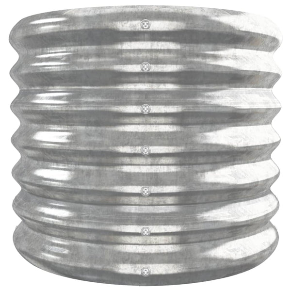 Verzinktes Stahl Hochbeet, 332cm, Silber