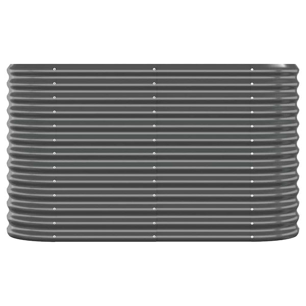 Hochbeet Anthrazit Verzinkter Stahl 114x40x68 cm