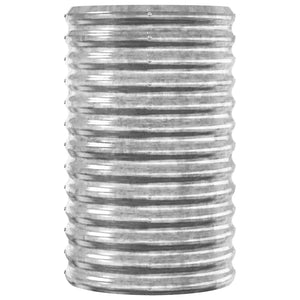 Verzinktes Stahl Hochbeet, 114x40x68cm, Silber