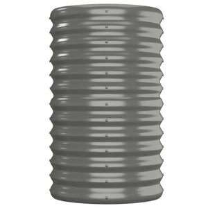 vidaXL Carré potager en acier galvanisé 152x40x68 cm Gris