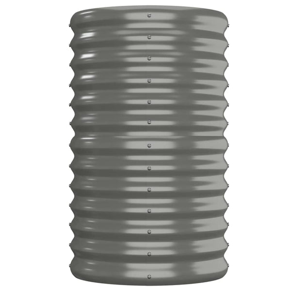 vidaXL Carré potager en acier galvanisé 152x40x68 cm Gris