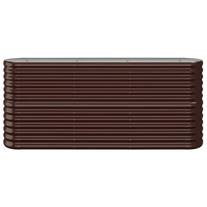 Verzinktes Stahl Hochbeet Braun 152x40x68cm