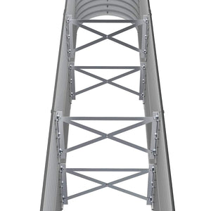 Verzinktes Stahl Hochbeet Anthrazit 152cm