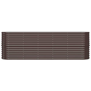 Verzinktes Stahl Hochbeet Braun 224cm