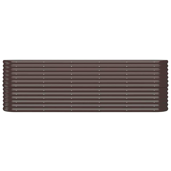Verzinktes Stahl Hochbeet Braun 224cm