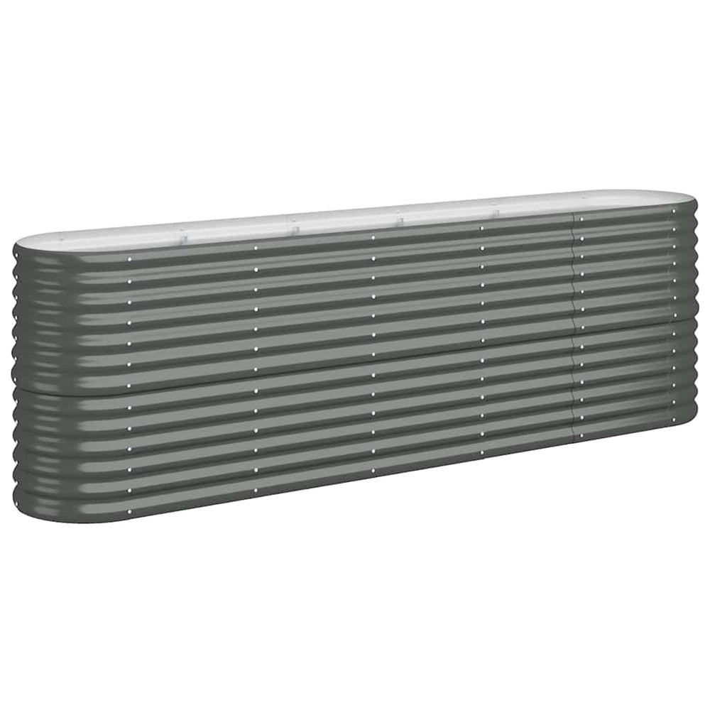 Verzinktes Stahl Hochbeet Anthrazit 224cm