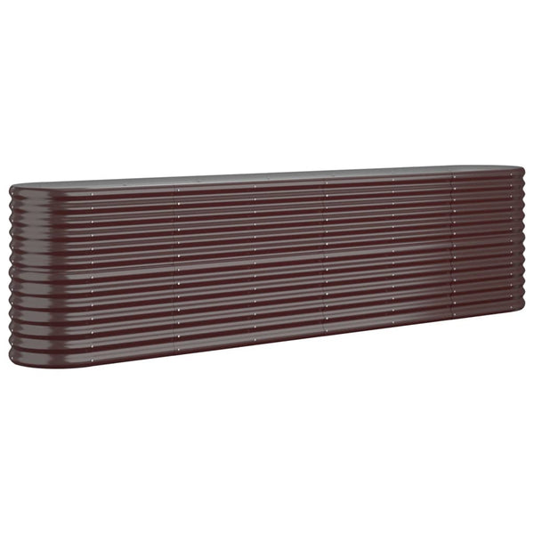 Verzinktes Stahl Hochbeet, 260cm Braun