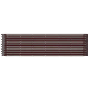 Verzinktes Stahl Hochbeet, 260cm Braun