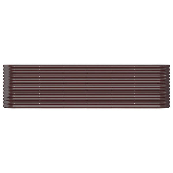 Verzinktes Stahl Hochbeet, 260cm Braun