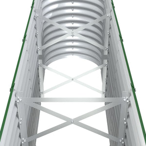 Hochbeet aus Stahl, Grün, 332 cm