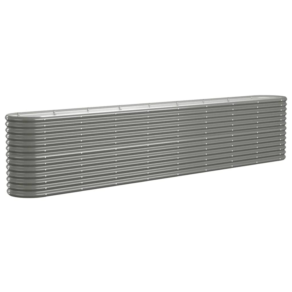 Verzinktes Stahl Hochbeet, 332 cm, Grau
