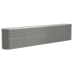Verzinktes Stahl Hochbeet, 332 cm, Grau