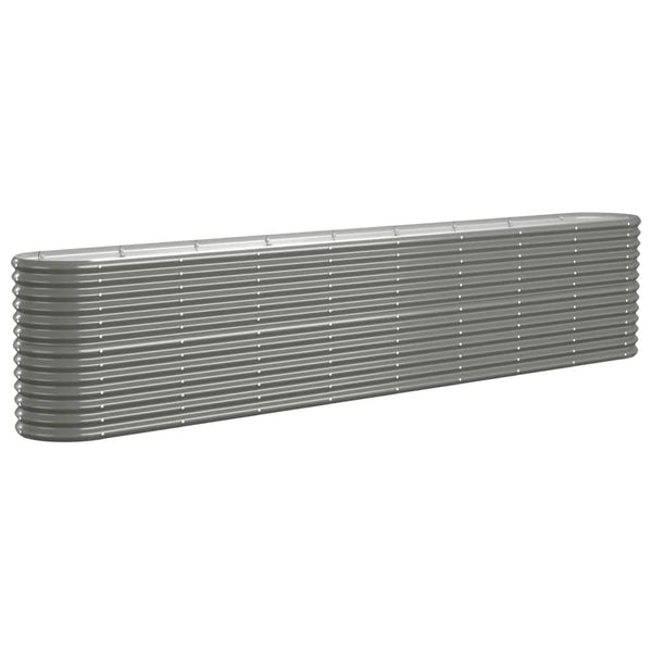 Verzinktes Stahl Hochbeet, 332 cm, Grau