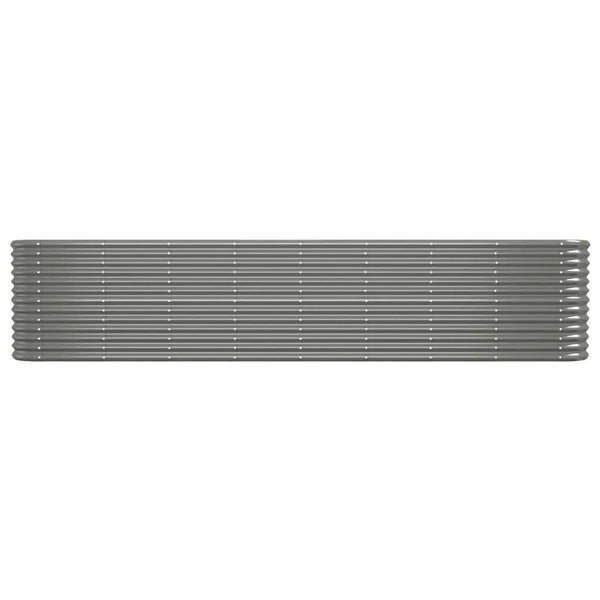 Verzinktes Stahl Hochbeet, 332 cm, Grau