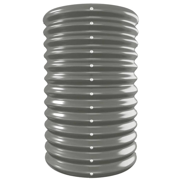 Verzinktes Stahl Hochbeet, 332 cm, Grau