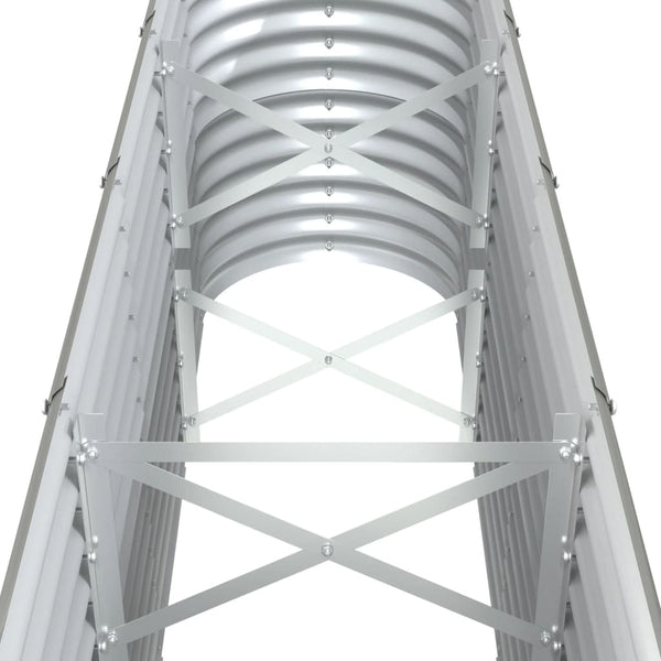 Verzinktes Stahl Hochbeet, 332 cm, Grau