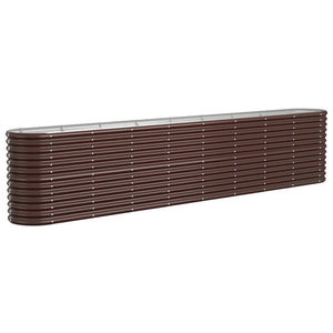 Verzinktes Stahl Hochbeet, 332 cm, Braun