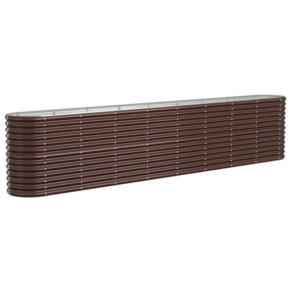 Verzinktes Stahl Hochbeet, 332 cm, Braun