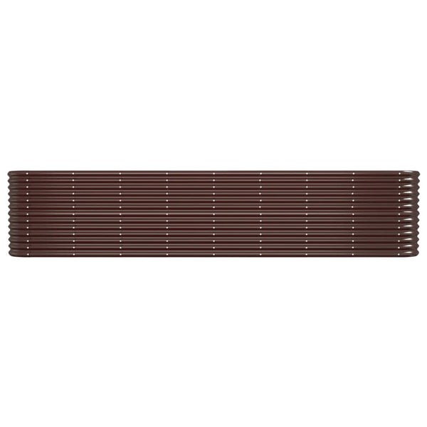 Verzinktes Stahl Hochbeet, 332 cm, Braun