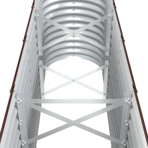 Verzinktes Stahl Hochbeet, 332 cm, Braun