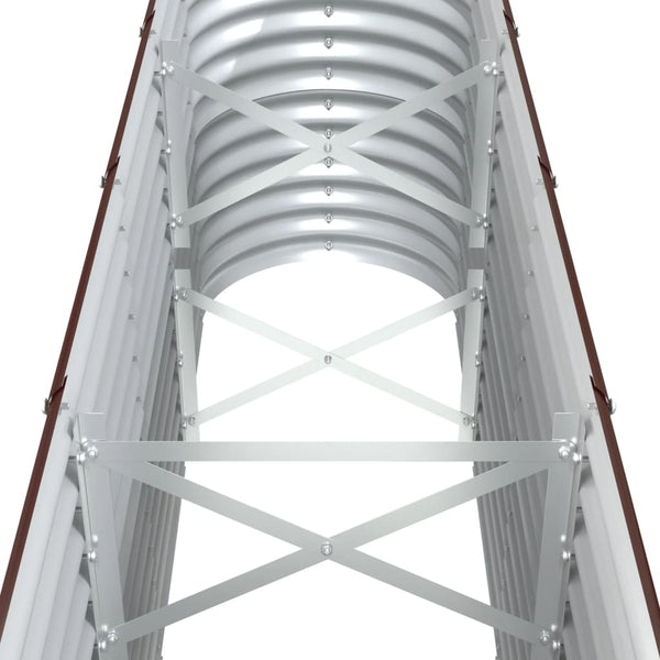 Verzinktes Stahl Hochbeet, 332 cm, Braun