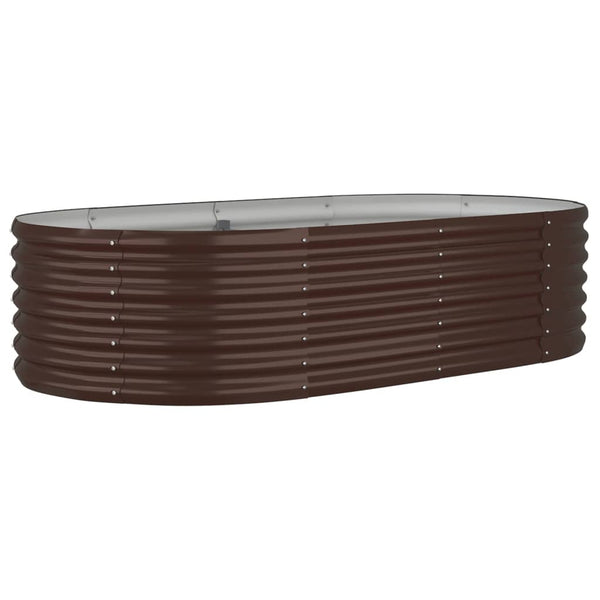 Verzinktes Stahl Hochbeet Braun 152x80x36 cm