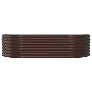 Verzinktes Stahl Hochbeet Braun 152x80x36 cm