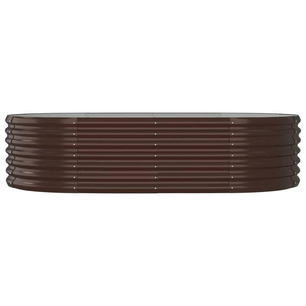 Verzinktes Stahl Hochbeet Braun 152x80x36 cm