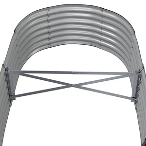 Verzinktes Stahl Hochbeet Braun 152x80x36 cm