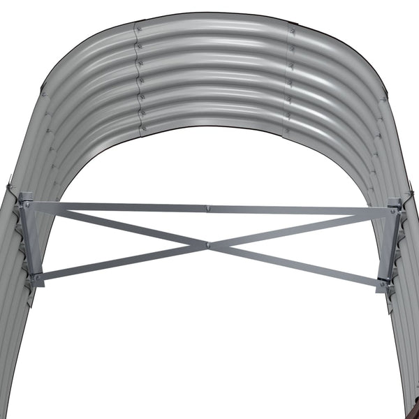 Verzinktes Stahl Hochbeet Braun 152x80x36 cm