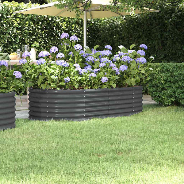 Hochbeet Anthrazit 152x80x36 cm