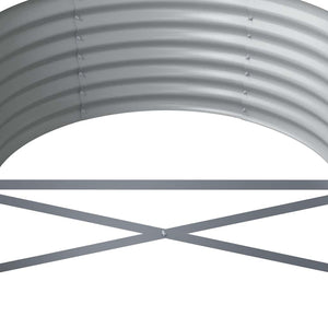 Anthrazit Hochbeet aus verzinktem Stahl 224 cm