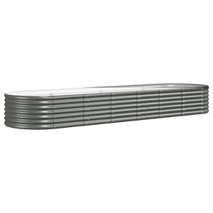 Verzinktes Stahl Hochbeet, 296 cm, Grau