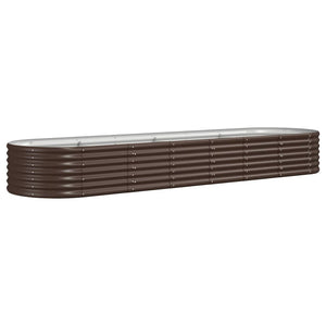 Verzinktes Stahl Hochbeet, 296cm, Braun