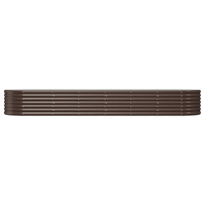Verzinktes Stahl Hochbeet, 296cm, Braun
