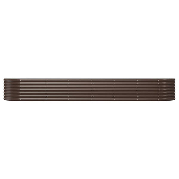 Verzinktes Stahl Hochbeet, 296cm, Braun